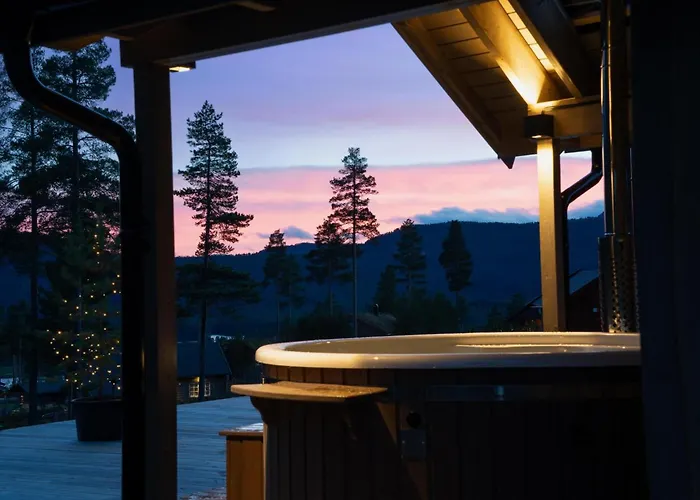 Semesteranläggning (resort) Gronnsted 8p With Bathtub Hot Tub