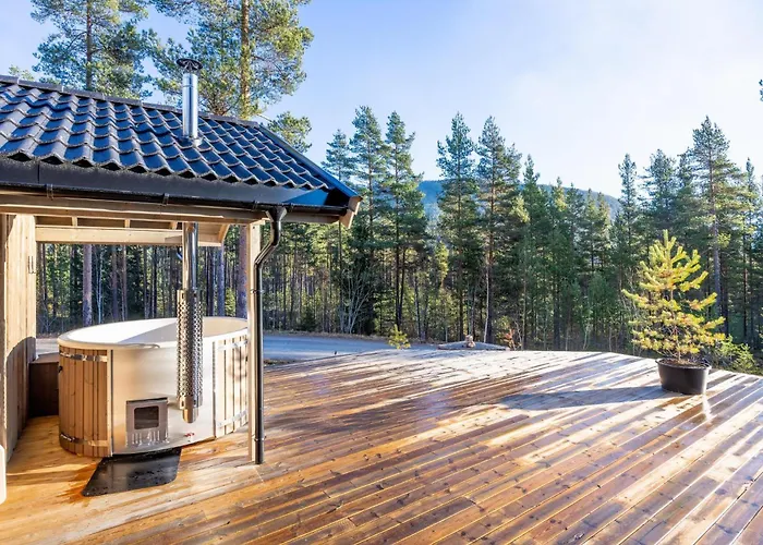 Gronnsted 8p With Bathtub Hot Tub Vrådal